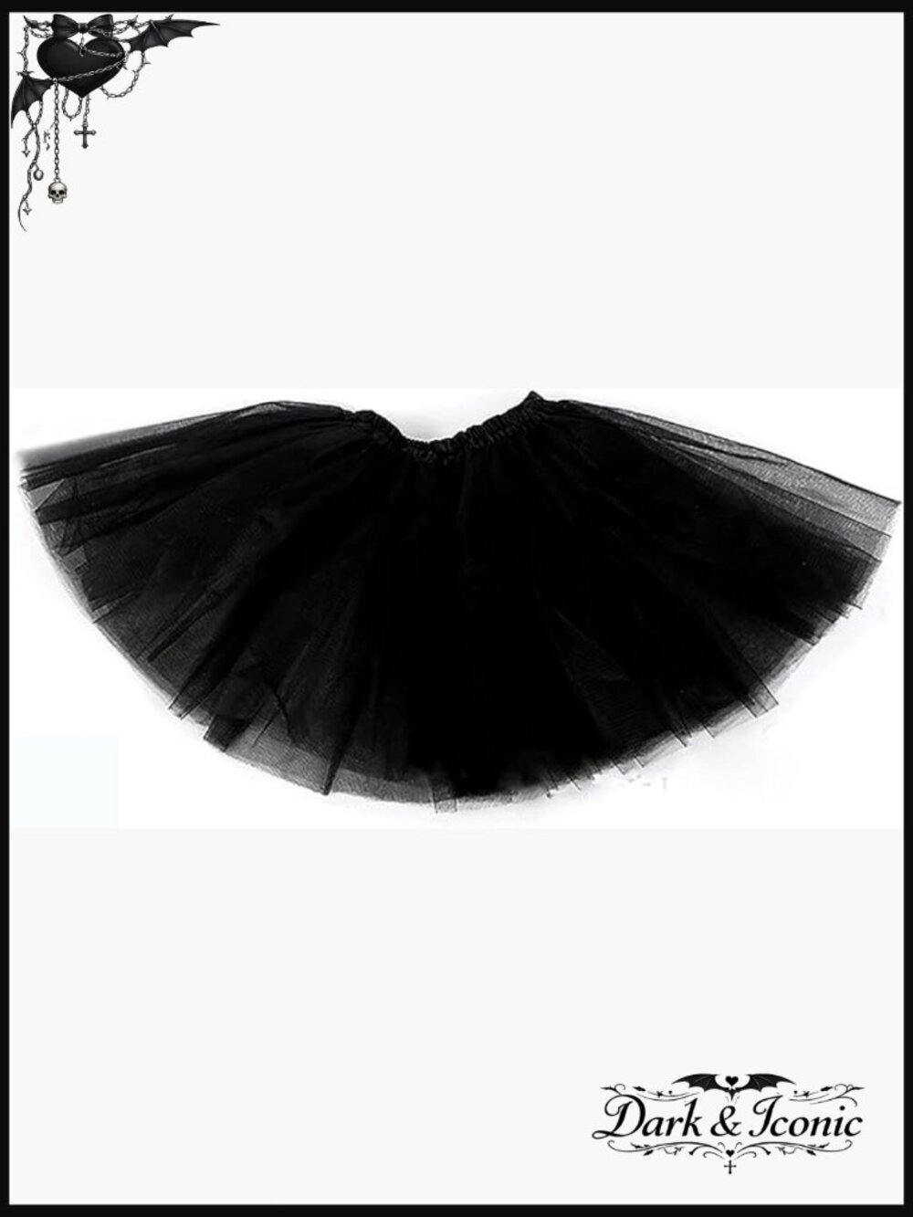 Women's 5-Layer Dance Tutu Skirt High Stretch Elastic Waist